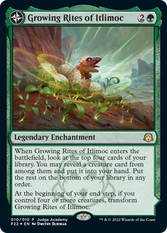 Growing Rites of Itlimoc // Itlimoc, Cradle of the Sun (010) (Judge) (P22) - Foil