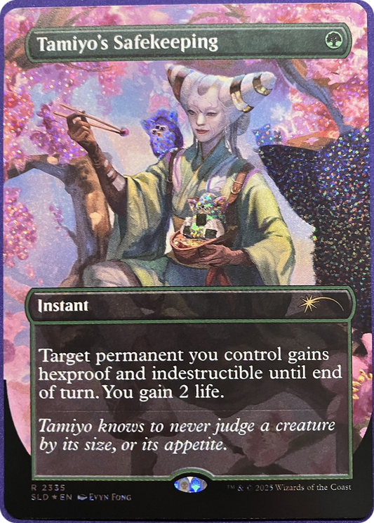 Tamiyo's Safekeeping (2335) (Borderless) - Confetti Foil sld