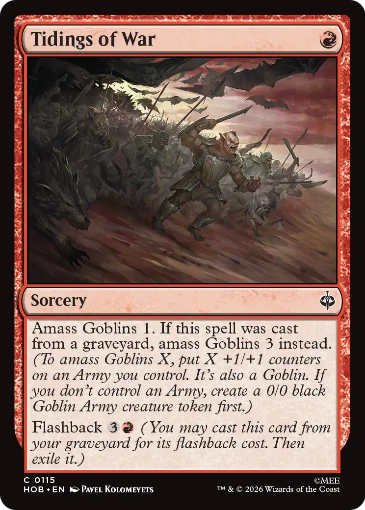 Tidings of War (HOB) - Foil