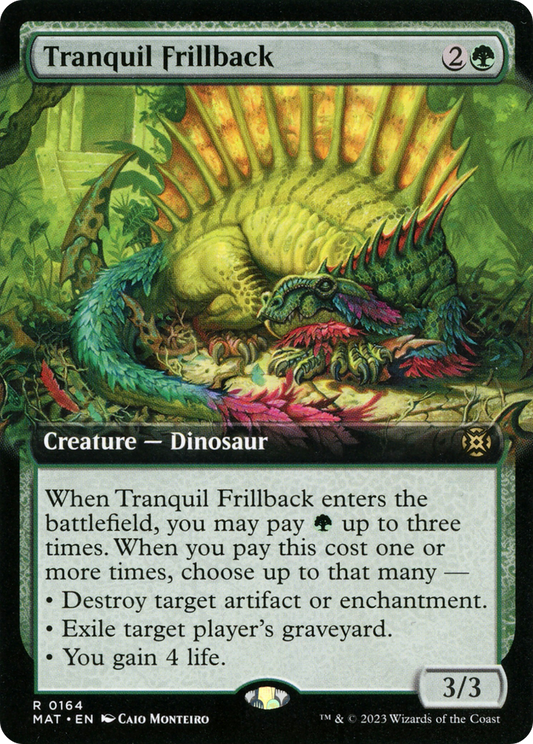 Tranquil Frillback (0164) (Extended Art) - Foil