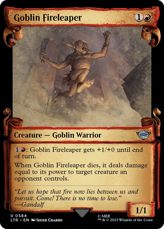 Goblin Fireleaper (0584) (Showcase) - Silver Foil