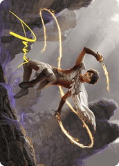 Kellan, the Fae-Blooded (39/81) Art Card (AWOE) - Gold-Stamped Signature