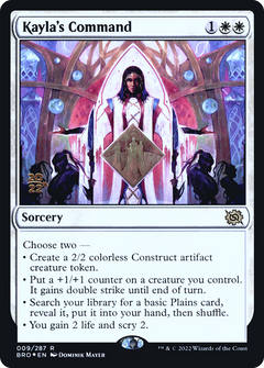 Kayla's Command (009) (Prerelease) - Foil