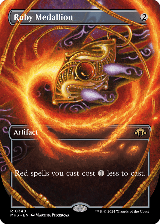 Ruby Medallion (0348) (Borderless) - Foil