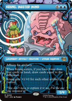Krang, Master Mind (0230) (Sewer Frame) (TMT) - Foil
