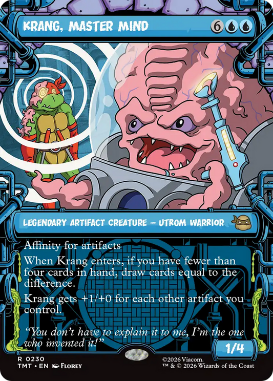 Krang, Master Mind (0230) (Sewer Frame) (TMT) - Foil