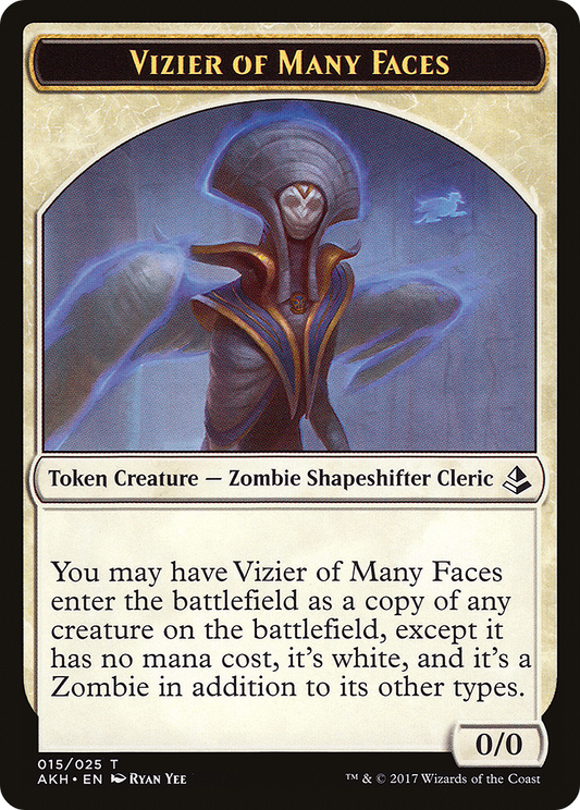 Vizier of Many Faces Token (015)