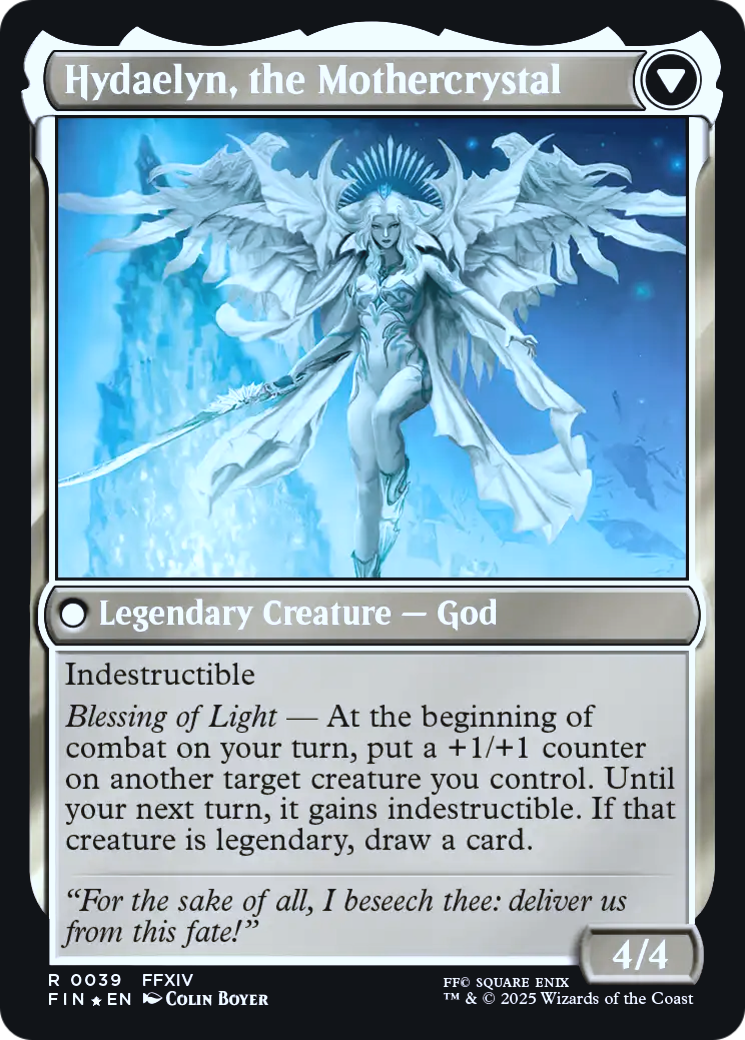 Venat, Heart of Hydaelyn // Hydaelyn, the Mothercrystal (0039) (Prerelease) (PFIN) - Foil