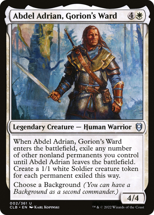 Abdel Adrian, Gorion's Ward - Foil