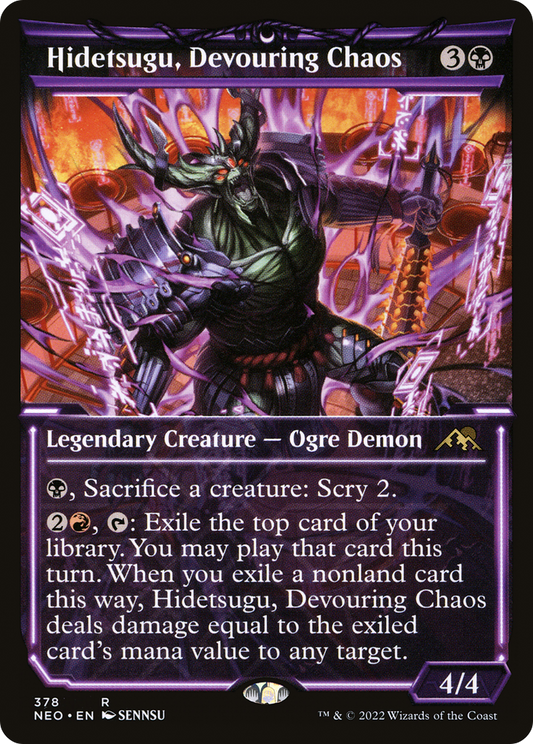 Hidetsugu, Devouring Chaos (378) (Showcase) - Foil