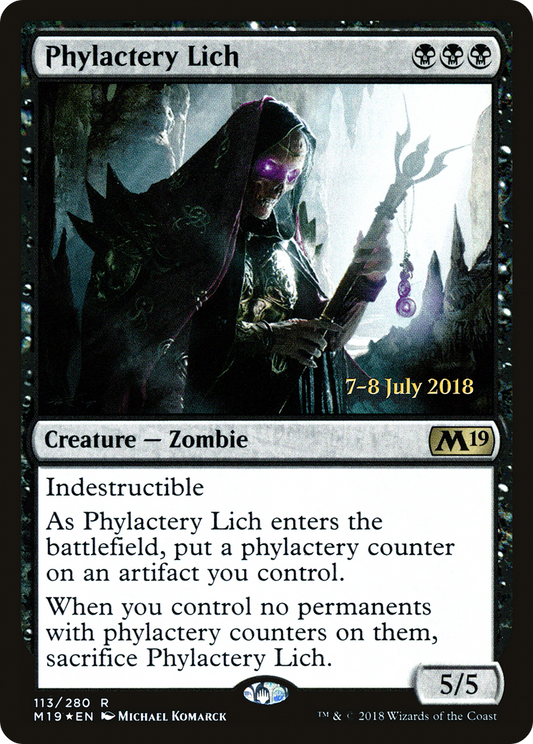 Phylactery Lich (113) (Prerelease) - Foil