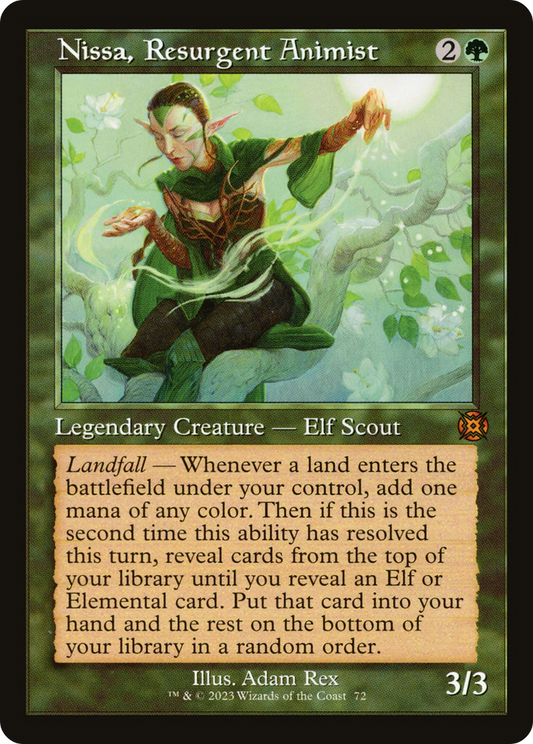 Nissa, Resurgent Animist (0072) (Retro Frame)
