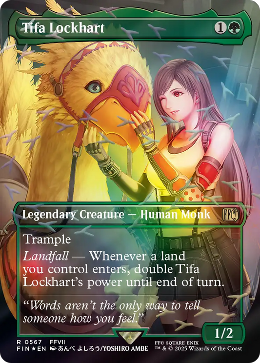 Tifa Lockhart (0567) (Borderless) - Chocobo Track Foil fin