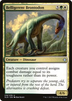 Belligerent Brontodon - Foil