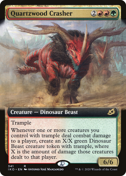 Quartzwood Crasher (341) (Extended Art) - Foil