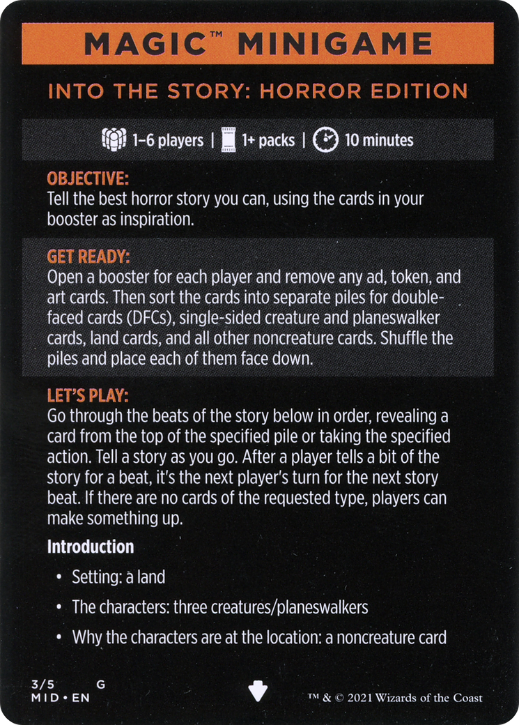 Magic Minigame: Into the Story: Horror Edition (MMID)