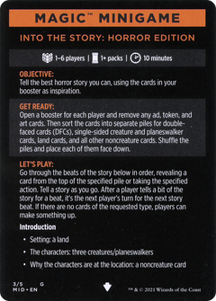 Magic Minigame: Into the Story: Horror Edition (MMID)