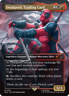 Deadpool, Trading Card (1753) (Borderless) - Foil