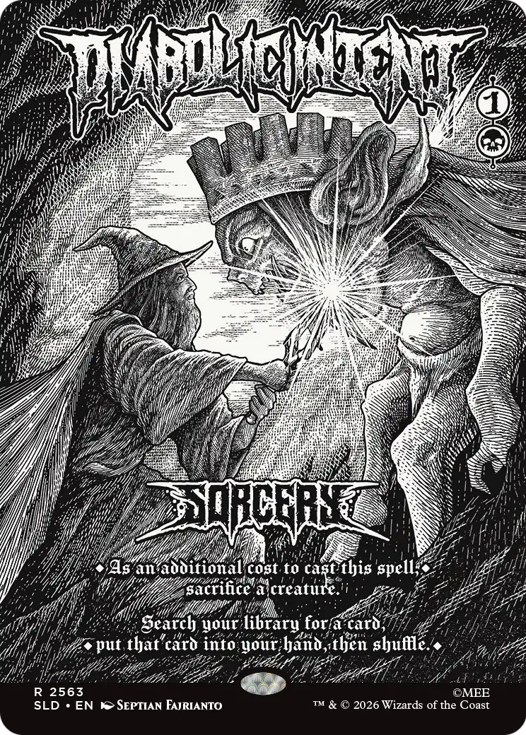 Diabolic Intent (2563) (Showcase) (SLD) - Foil