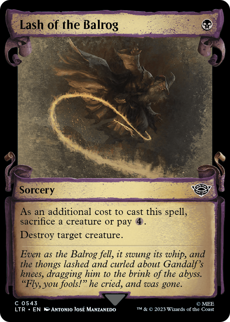 Lash of the Balrog (0543) (Showcase) - Silver Foil
