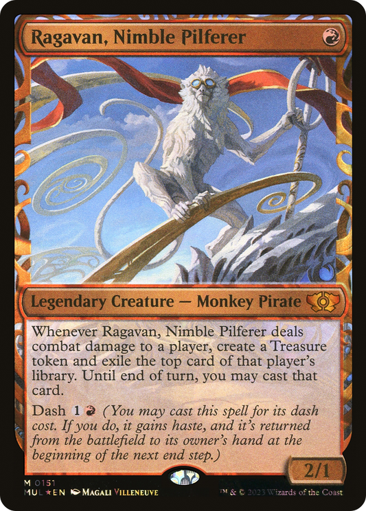 Ragavan, Nimble Pilferer (0151) (Showcase) - Halo Foil