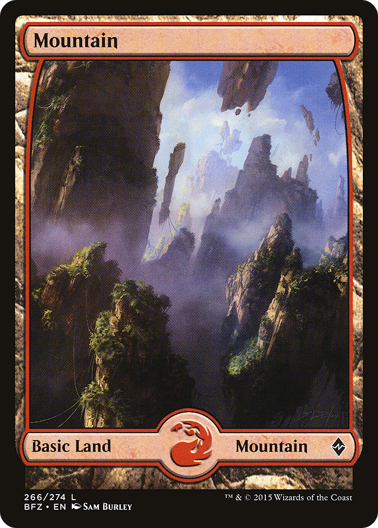 Mountain (266) (Full Art) - Foil