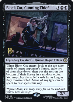 Black Cat, Cunning Thief (0052) (Prerelease) - Foil pspm