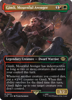 Gimli, Mournful Avenger (0436) (Borderless) - Foil