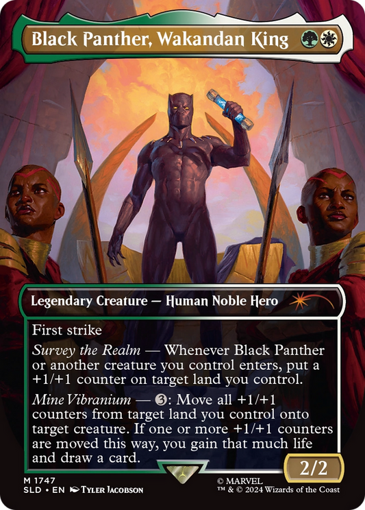Black Panther, Wakandan King (1747) (Borderless)