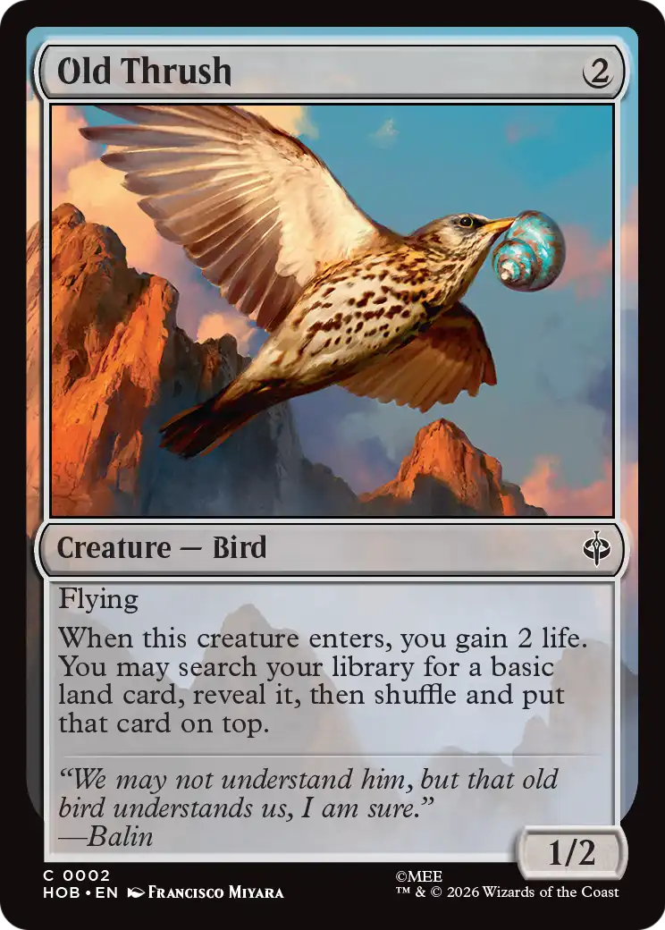 Old Thrush (HOB) - Foil
