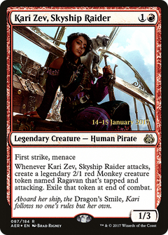 Kari Zev, Skyship Raider (087) (Prerelease) - Foil