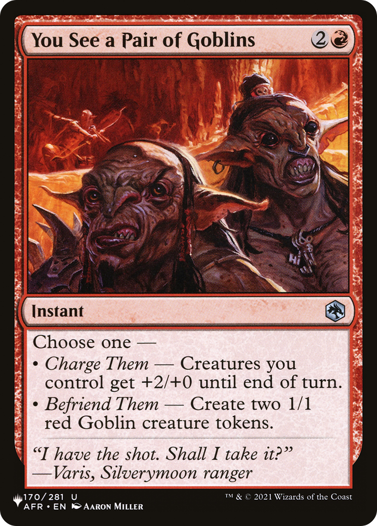 You See a Pair of Goblins (AFR-170) (PLST)