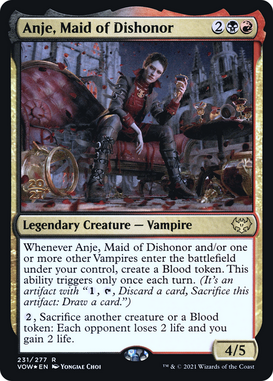Anje, Maid of Dishonor (231) (Prerelease) - Foil