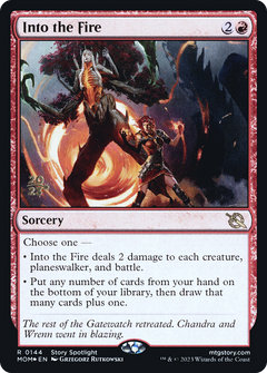 Into the Fire (0144) (Prerelease) - Foil
