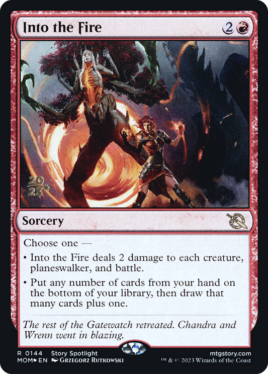 Into the Fire (0144) (Prerelease) - Foil