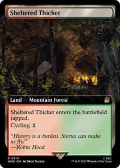 Sheltered Thicket (0514) (Extended Art) - Foil