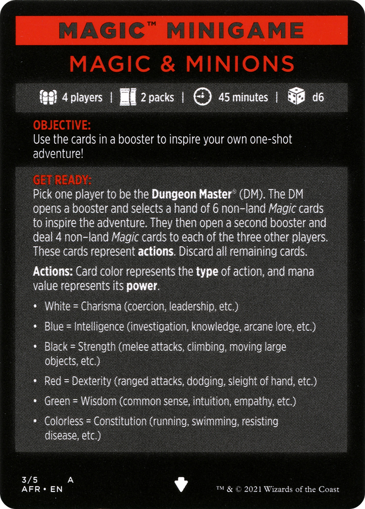 Magic Minigame: Magic & Minions (MAFR)