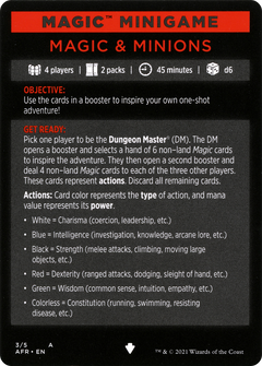 Magic Minigame: Magic & Minions (MAFR)