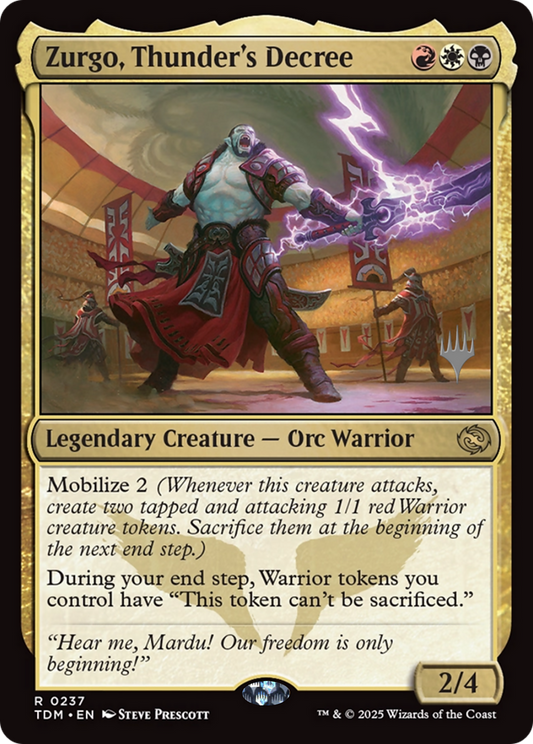 Zurgo, Thunder's Decree (0237) (Promo Pack) (PTDM)