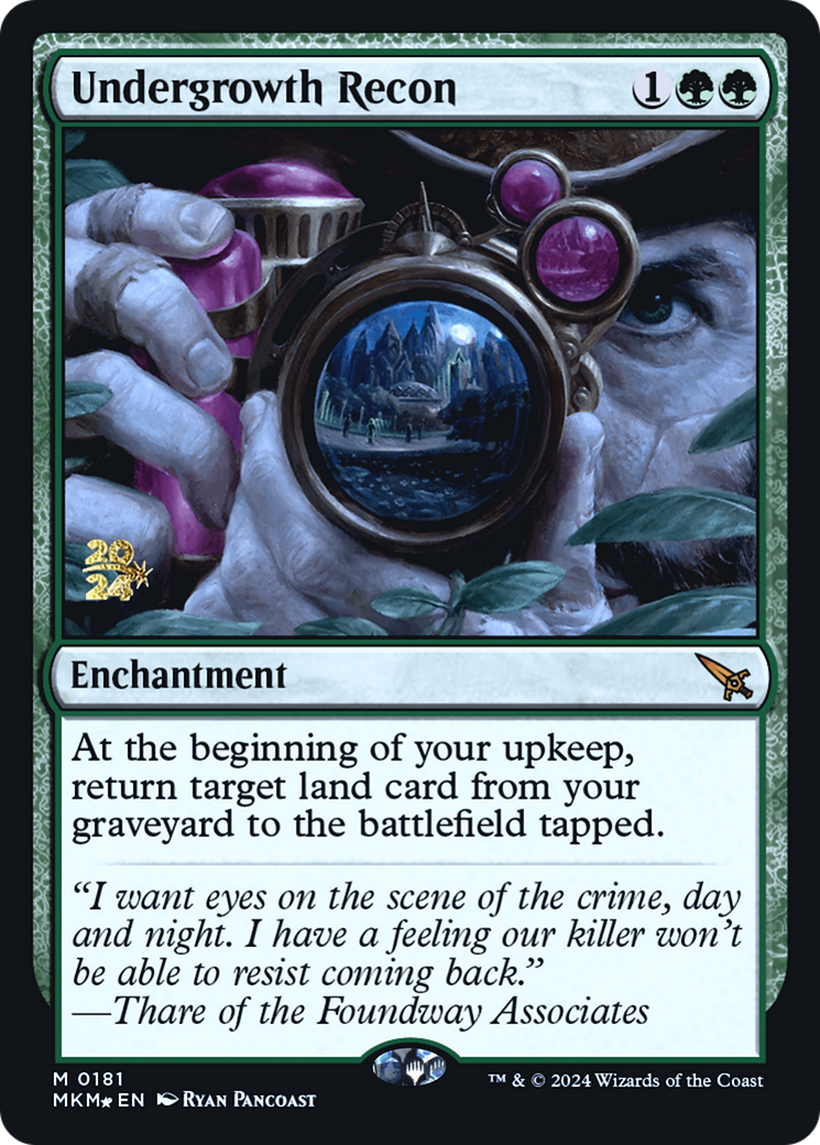 Undergrowth Recon (0181) (Prerelease) - Foil