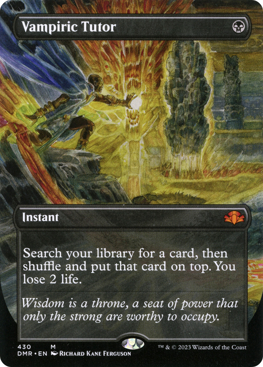 Vampiric Tutor (430) (Borderless) - Foil