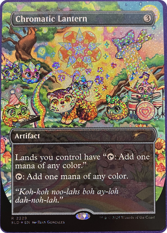 Chromatic Lantern (2329) (Borderless) - Confetti Foil sld