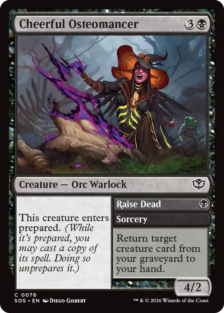 Cheerful Osteomancer // Raise Dead (SOS) - Foil