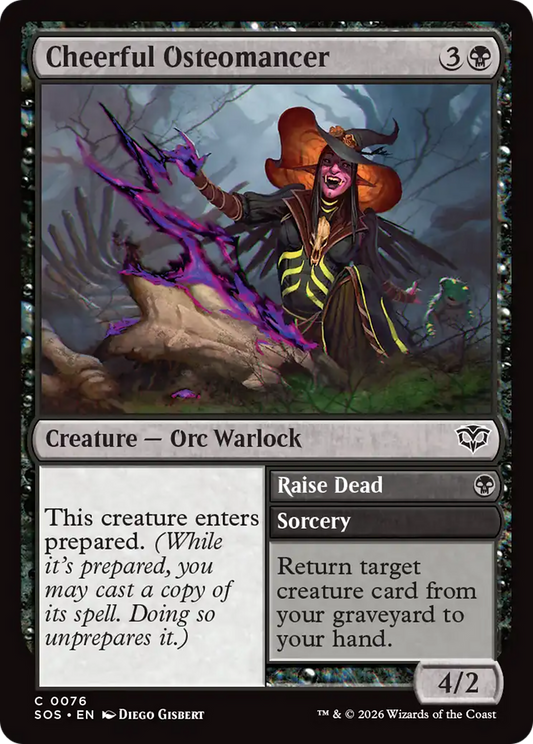 Cheerful Osteomancer // Raise Dead (SOS) - Foil