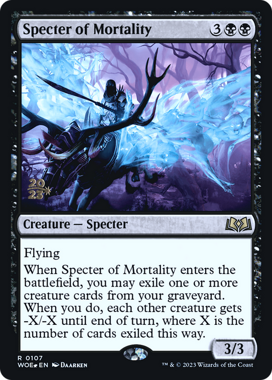 Specter of Mortality (0107) (Prerelease) - Foil