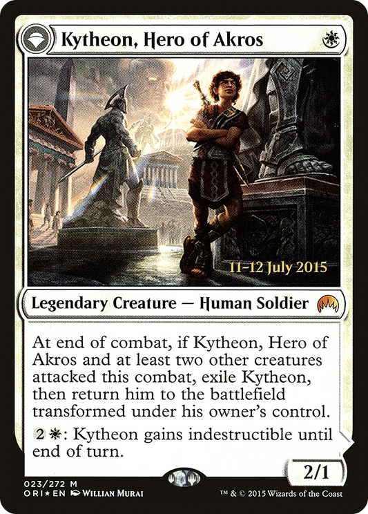 Kytheon, Hero of Akros // Gideon, Battle-Forged (023) (Prerelease) (PORI) - Foil