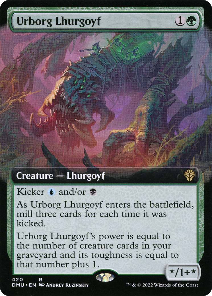 Urborg Lhurgoyf (420) (Extended Art)