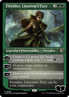 Freyalise, Llanowar's Fury (0560) - Foil Etched