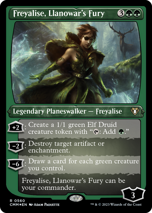 Freyalise, Llanowar's Fury (0560) - Foil Etched