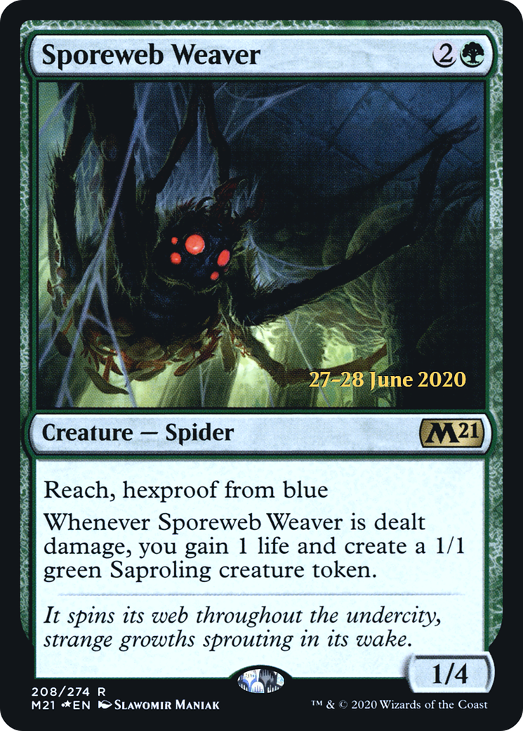 Sporeweb Weaver (208) (Prerelease) - Foil